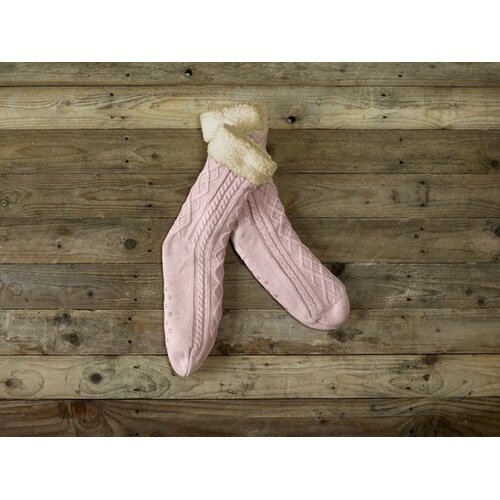 De Witte Lietaer Teddy Sokken Yamuna - Vieux Rose