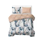 Sleeptime Lazy Dekbed Glass Flower Blauw - Met Kussensloop/Kussenslopen