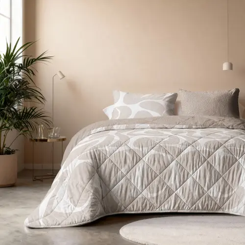 Sleeptime Lazy Dekbed Drifty Zand/Grijs - Met Kussensloop/Kussenslopen