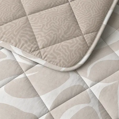 Sleeptime Lazy Dekbed Drifty Zand/Grijs - Met Kussensloop/Kussenslopen