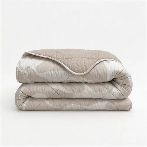 Sleeptime Lazy Dekbed Drifty Zand/Grijs - Met Kussensloop/Kussenslopen