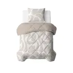 Sleeptime Lazy Dekbed Drifty Zand/Grijs - Met Kussensloop/Kussenslopen