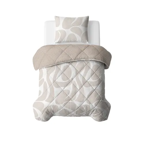 Sleeptime Lazy Dekbed Drifty Zand/Grijs - Met Kussensloop/Kussenslopen