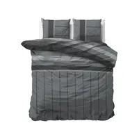 Sleeptime Dekbedovertrek Flanel Kees Antraciet