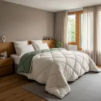 Sleeptime Lazy Dekbed Diamond Crème/Groen + inclusief kussensloop/kussenslopen