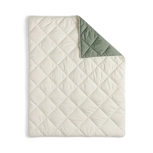 Sleeptime Lazy Dekbed Diamond Crème/Groen + inclusief kussensloop/kussenslopen