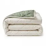 Sleeptime Lazy Dekbed Diamond Crème/Groen + inclusief kussensloop/kussenslopen