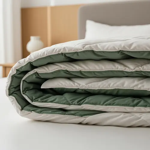 Sleeptime Lazy Dekbed Diamond Crème/Groen + inclusief kussensloop/kussenslopen