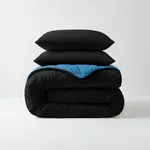 Sleeptime Lazy Dekbed Diamond Zwart / Zee Blauw + inclusief kussensloop/kussenslopen