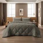 Sleeptime Lazy Dekbed Diamond Kaki  + inclusief kussensloop/kussenslopen