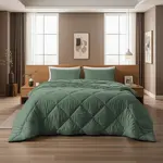 Sleeptime Lazy Dekbed Diamond Groen  + inclusief kussensloop/kussenslopen