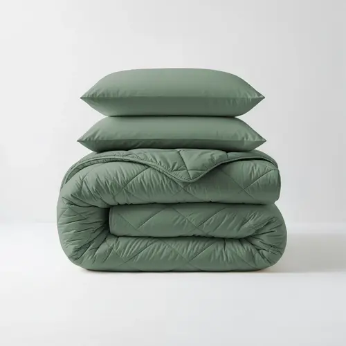 Sleeptime Lazy Dekbed Diamond Groen  + inclusief kussensloop/kussenslopen