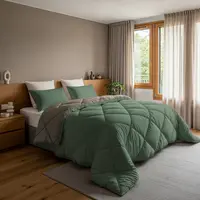 Sleeptime Lazy Dekbed Diamond Groen/Kaki  + inclusief kussensloop/kussenslopen