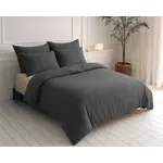 Sleeptime Lazy Dekbed Mousseline Antraciet  + inclusief kussensloop/kussenslopen