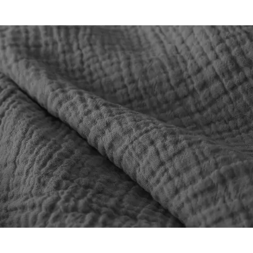 Sleeptime Lazy Dekbed Mousseline Antraciet  + inclusief kussensloop/kussenslopen