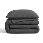 Sleeptime Lazy Dekbed Mousseline Antraciet  + inclusief kussensloop/kussenslopen