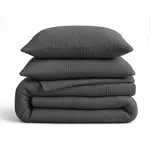 Sleeptime Lazy Dekbed Mousseline Antraciet  + inclusief kussensloop/kussenslopen