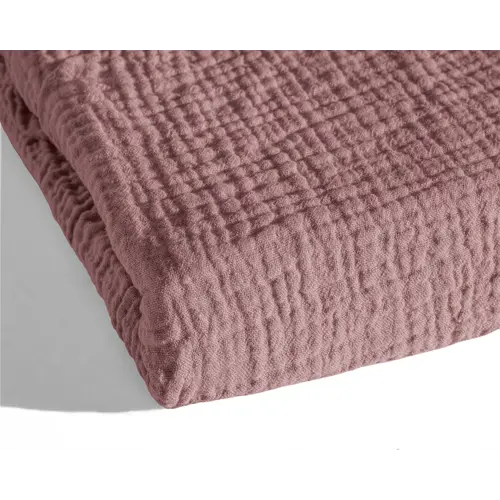 Sleeptime Lazy Dekbed Mousseline Oud roze  + inclusief kussensloop/kussenslopen