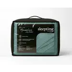 Sleeptime Lazy Dekbed Mousseline Groen  + inclusief kussensloop/kussenslopen