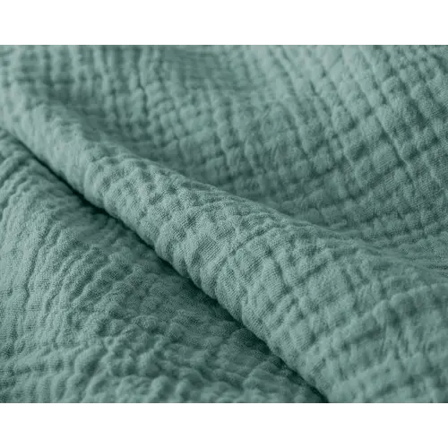 Sleeptime Lazy Dekbed Mousseline Groen  + inclusief kussensloop/kussenslopen