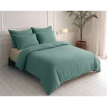 Sleeptime Lazy Dekbed Mousseline Groen  + inclusief kussensloop/kussenslopen