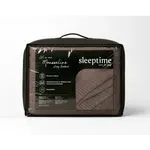 Sleeptime Lazy Dekbed Mousseline Donker Taupe  + inclusief kussensloop/kussenslopen