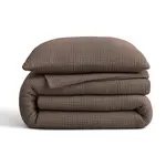 Sleeptime Lazy Dekbed Mousseline Donker Taupe  + inclusief kussensloop/kussenslopen