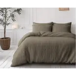 Sleeptime Lazy Dekbed Mousseline Taupe  + inclusief kussensloop/kussenslopen