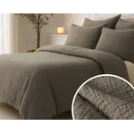 Sleeptime Lazy Dekbed Mousseline Taupe  + inclusief kussensloop/kussenslopen