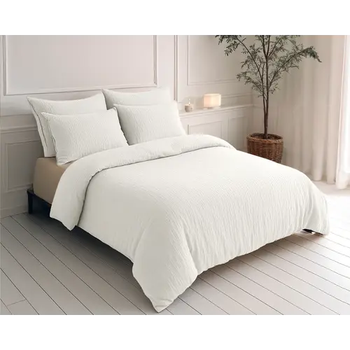 Sleeptime Lazy Dekbed Mousseline Beige  + inclusief kussensloop/kussenslopen