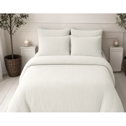 Sleeptime Lazy Dekbed Mousseline Beige  + inclusief kussensloop/kussenslopen