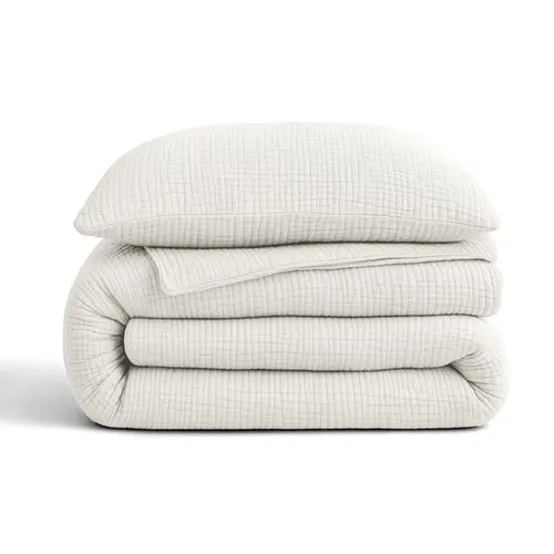 Sleeptime Lazy Dekbed Mousseline Beige  + inclusief kussensloop/kussenslopen