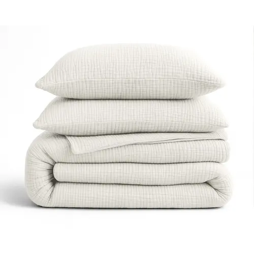 Sleeptime Lazy Dekbed Mousseline Beige  + inclusief kussensloop/kussenslopen