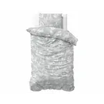 Sleeptime Dekbedovertrek Flanel Rosa Grijs - Flanel