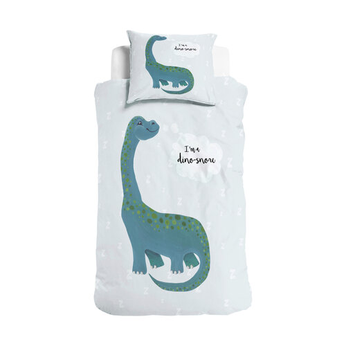 Dreamhouse Dekbedovertrek kids - I'm a Dino-Sore Blauw 140 x 220