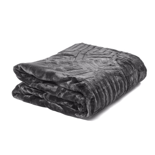 Sleeptime Embossed Zeta Deken Antraciet 200 x 240