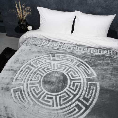 Sleeptime Embossed Zeta Deken Grijs 200 x 240