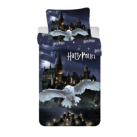 Harry Potter Dekbedovertrek Hogwarts Night -140 x 200 cm / 70 x90 cm - Polyester