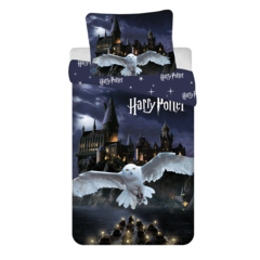 Harry Potter Dekbedovertrek Hogwarts Night -140 x 200 cm / 70 x90 cm - Polyester