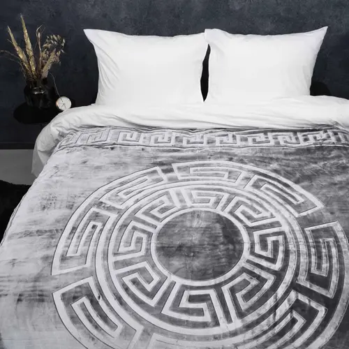 Sleeptime Embossed Zeta Deken Grijs 200 x 240