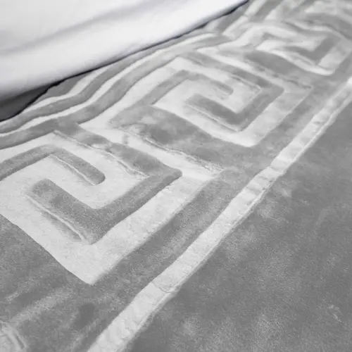 Sleeptime Embossed Zeta Deken Grijs 200 x 240