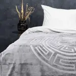 Sleeptime Embossed Zeta Deken Grijs 200 x 240