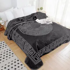 Sleeptime Embossed Zeta Deken Antraciet 200 x 240