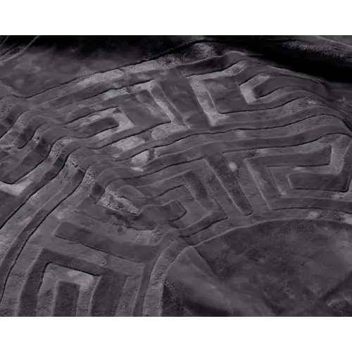 Sleeptime Embossed Zeta Deken Antraciet 200 x 240