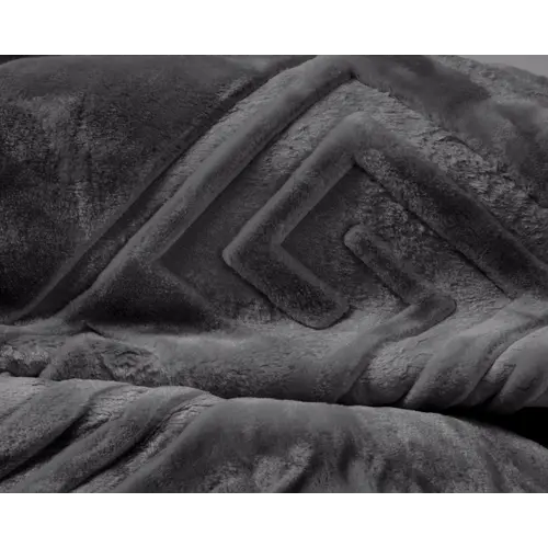 Sleeptime Embossed Zeta Deken Antraciet 200 x 240