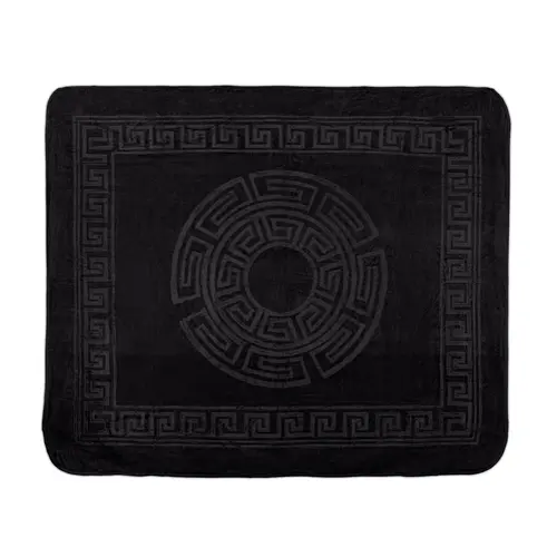 Sleeptime Embossed Zeta Deken Zwart 200 x 240