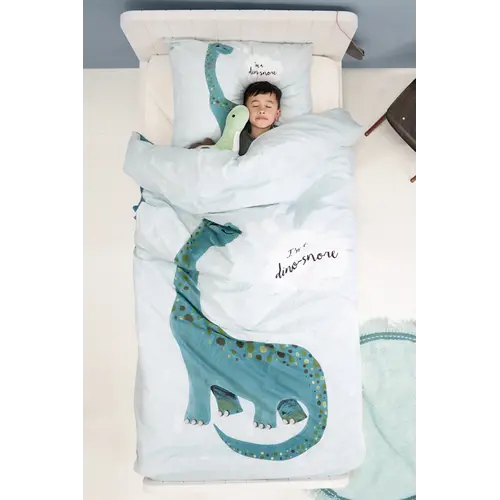 Dekbedovertrek kids - I'm a Dino-Sore Blauw 140 x 220