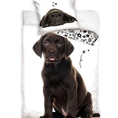 In Home Dekbedovertrek, Labrador - Eenpersoons - 140 x 200 + 60 x 70 cm - Katoen