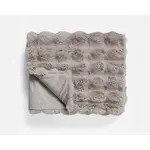 Primaviera DeLuxe Pom Rabbit Fur plaid Taupe/Rose 150 x 200