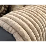 Primaviera DeLuxe Rib Rabbit Fur plaid Zand 150 x 200